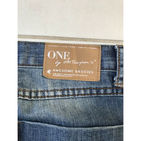 One Teaspoon Awesome Baggies Distressed Crop Jeans - Picture 10 of 11